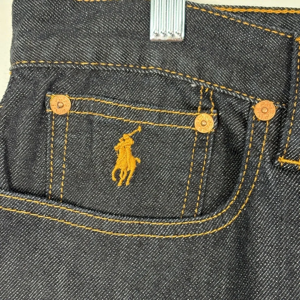 NWT‎ Ralph Lauren Sport Womens Jeans 32 Dark Wash Straight Leg Stretch Denim